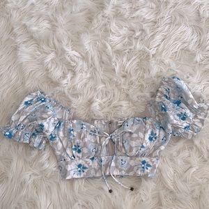 American Threads Crop Top